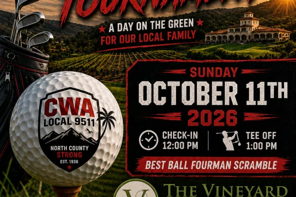 Golf Tournament 2026- October 11th 2026 - 1pm Tee- Off time