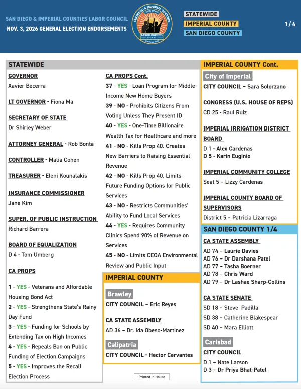 union endorsements